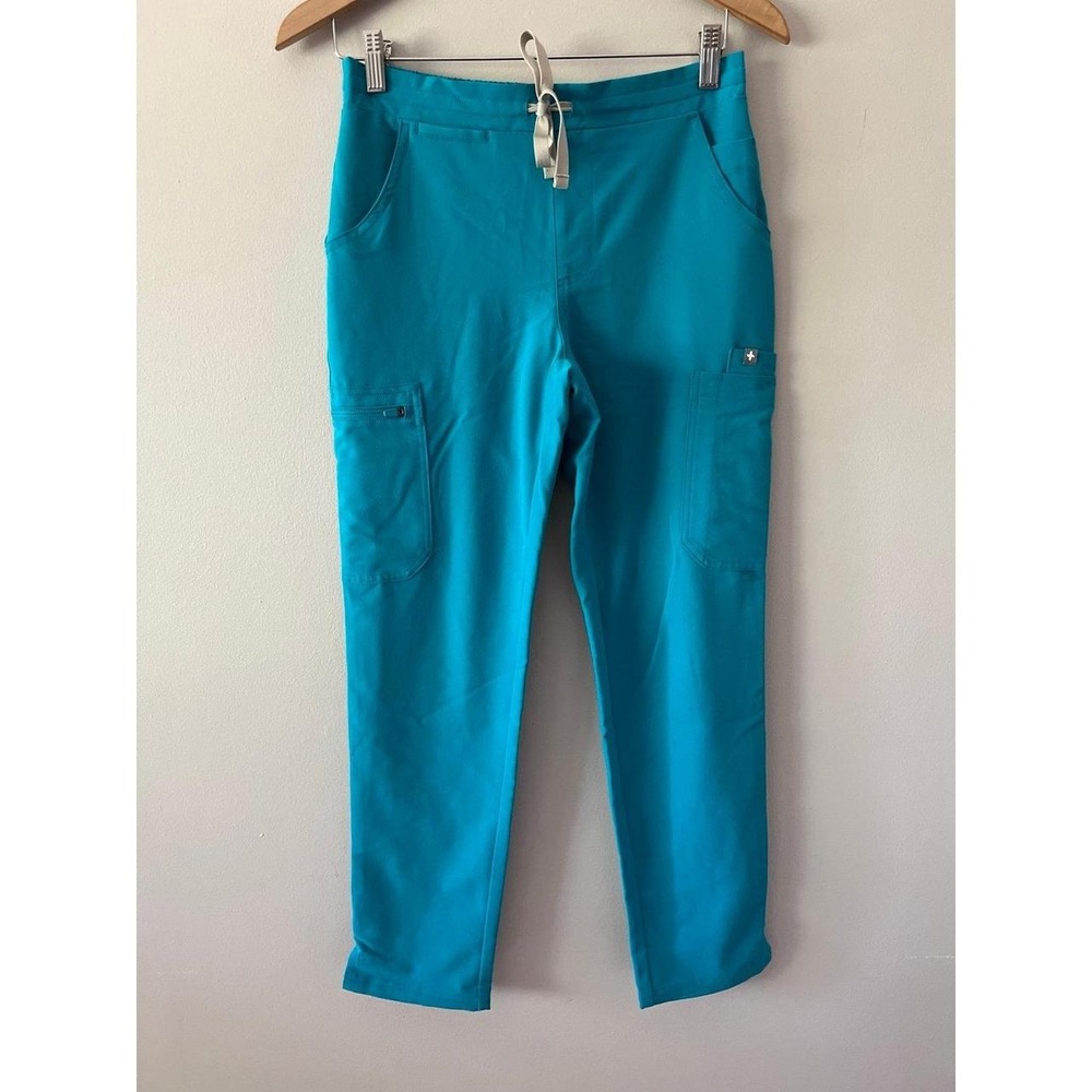 FIGS Women's Yola Skinny Scrub Pants Teal XS/P
